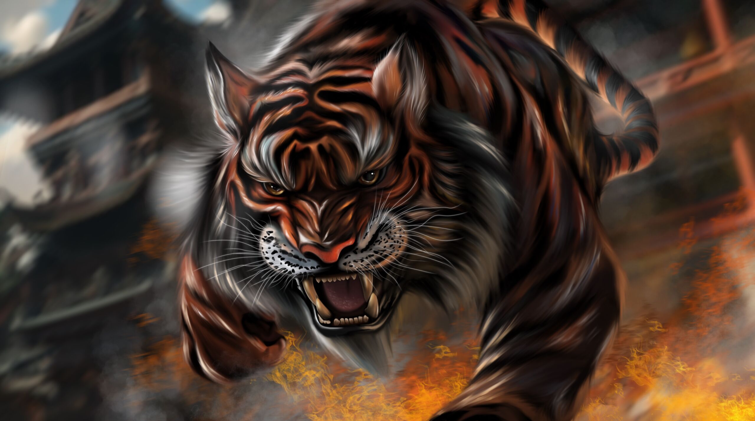 Tiger’s Fury: Fiery Leap